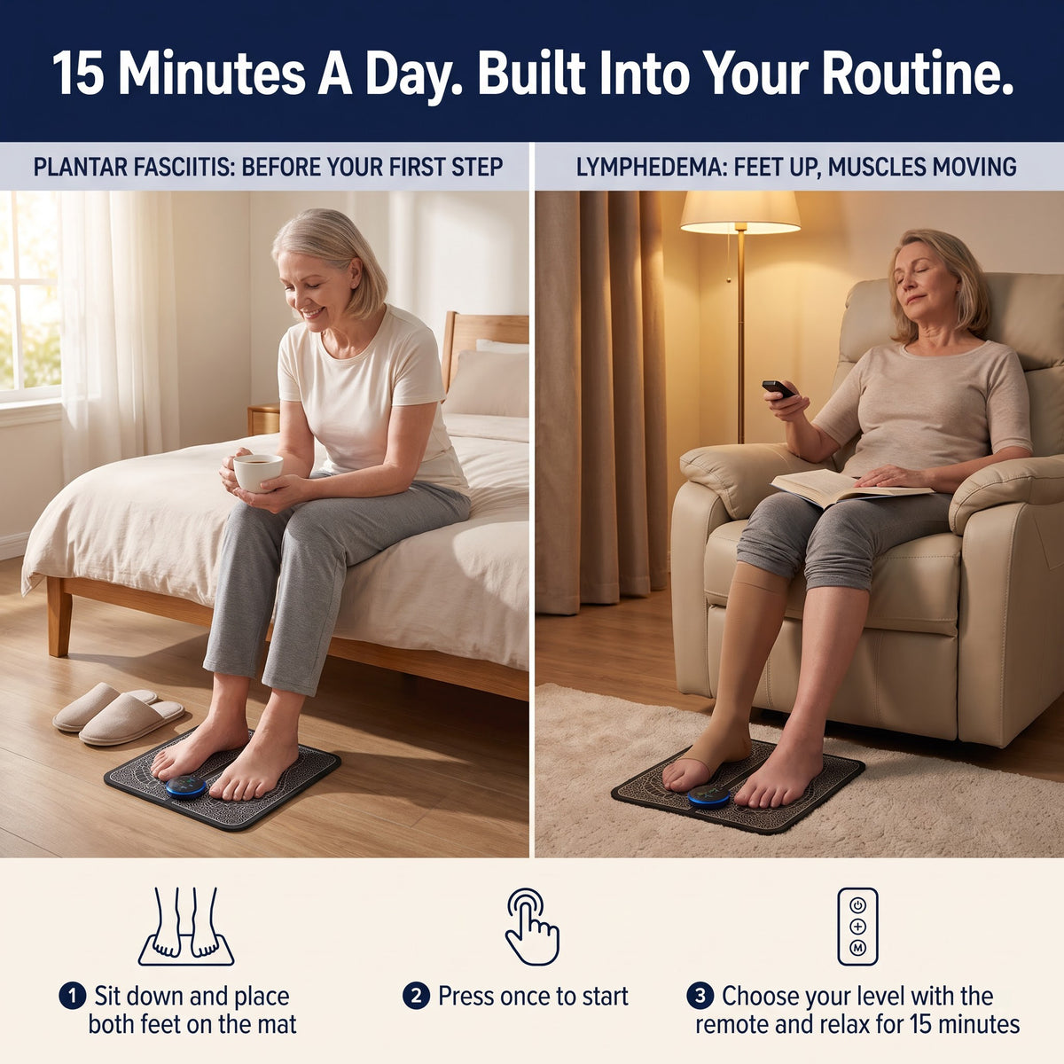 Velurex™ PulseStep EMS Foot Massager